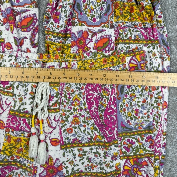 Anthropologie Madelynn Surat Harem Jogger Tie Ankle Boho Lounge Pant Sz Sm - Picture 2 of 7